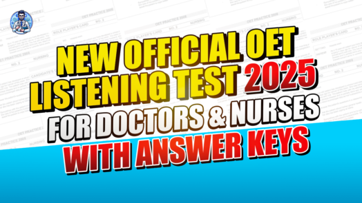 New Official OET Listening Test 2025 | For Doctors & Nurses | With Answer Keys | LEAKED