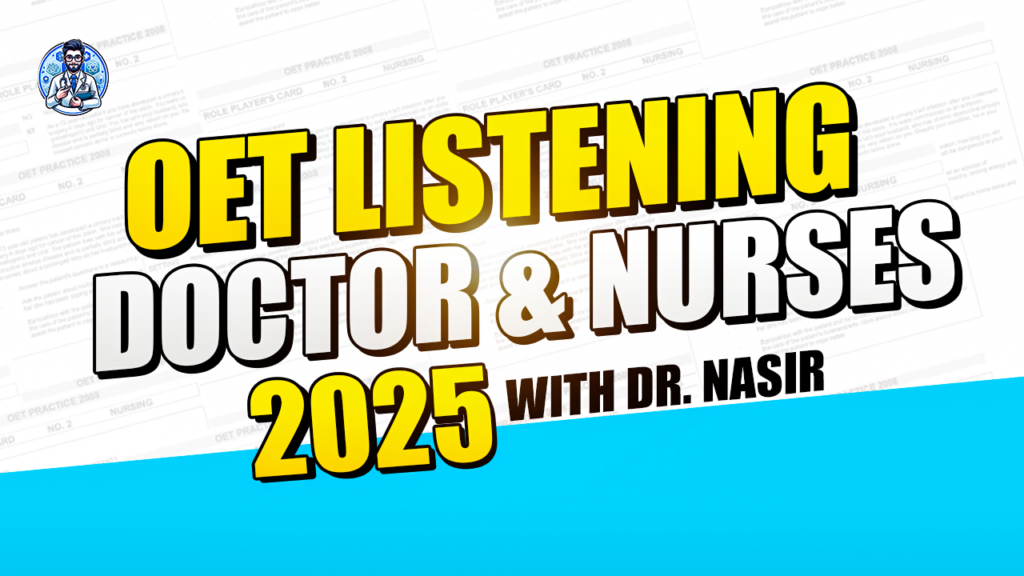 OET Listening Test 2025 with Answer Key