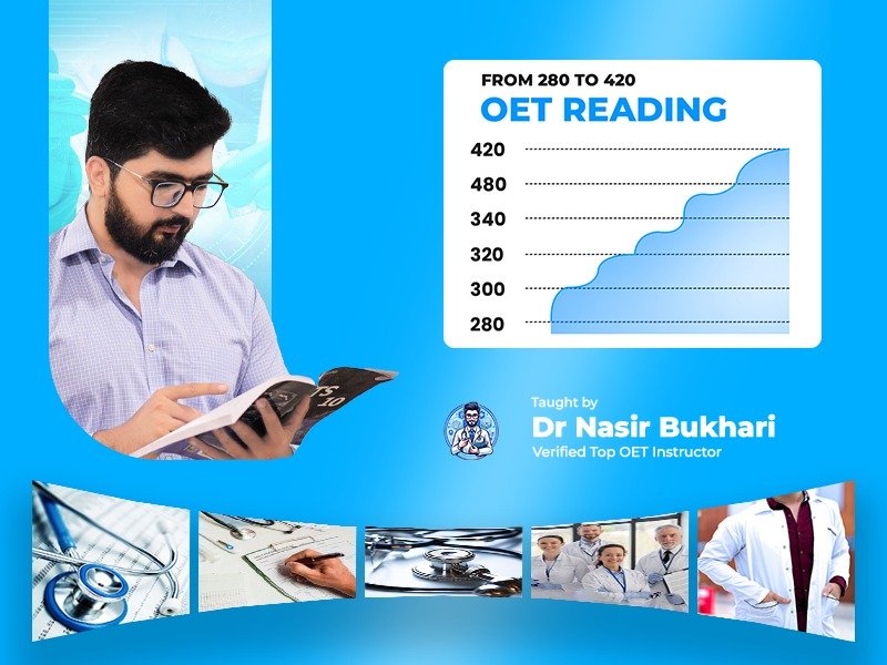 OET Complete Course 2025 – Reading, Listening, Writing, Speaking Training by Dr. Nasir